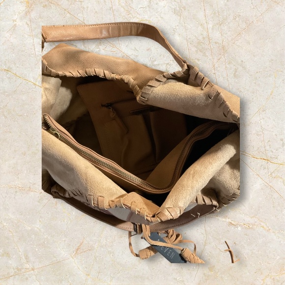 Steve Madden J Merlot Camel TOBO Shoulder Bag. New - Picture 5 of 9